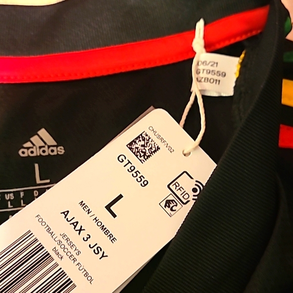 ⚽ 🇯🇲 L Ajax Tribute to Bob Marley Jersey  Special Print - Picture 8 of 12